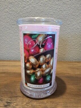 Kringle Chocolate Eggs Large 2 Wick Candle 22oz *Tested*